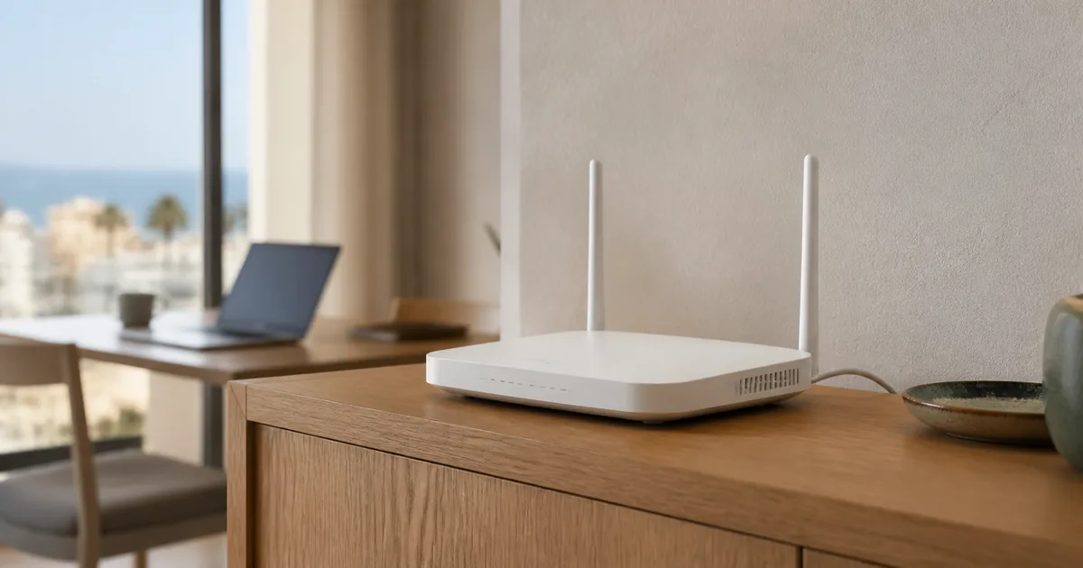 Домашний Wi-Fi-роутер в квартире в Египте